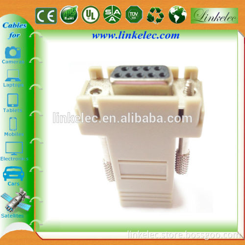 rs232 db9 d-sub TO RJ45 connector adapter